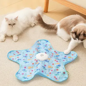 Interactive Cat Hide & Hunt Toy with Feather | Self-Play Boredom Relief Toy for Cats & Small Dogs