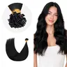 GOO GOO K Tip Hair Extensions Real Human Hair 14-24inch 50G K tips & Mini K tips extensions Keratin Bond Hot Fusion Pre Bonded Hair Extensions Flat Tip Natural Straight Remy Hair Extensions for Women #sohochic #TikTokShopFallDealsForYou