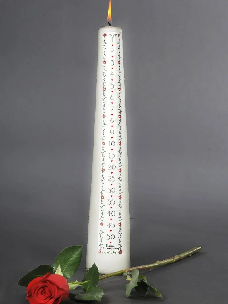 Anniversary Countdown Candle, 1-50 Years