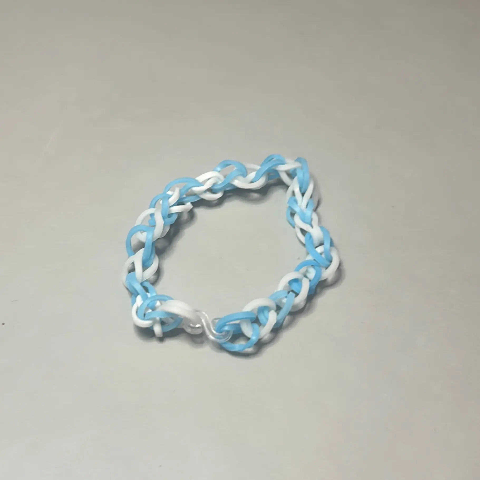 Light blue and white bracelet