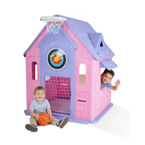 Cottage Playhouse, Indoor/Outdoor Playset, Made of Durable Plastic