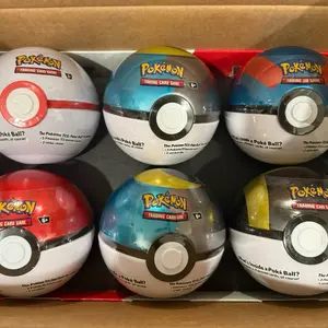 Pokémon Poké Ball Tin 2024 – 3 Booster Packs + Stickers (Factory Sealed)