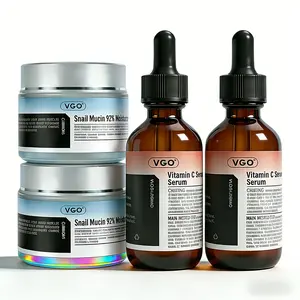 VGO Snail Mucin Face Cream with Vitamin C Serum for Moisture Support