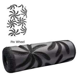 TOOLPRO Pin Wheel Foam Texture Roller Cover, Decorative Home & Building Supplies Wallpaper Tool for Ceiling Application