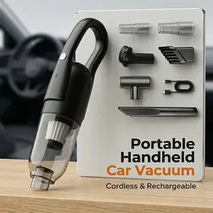 Wireless Handheld Car Vacuum Cordless Powerful Suction Portable Mini Vacuum Cleaner for Vehicle Pet Hair Home Office Deep Cleaning