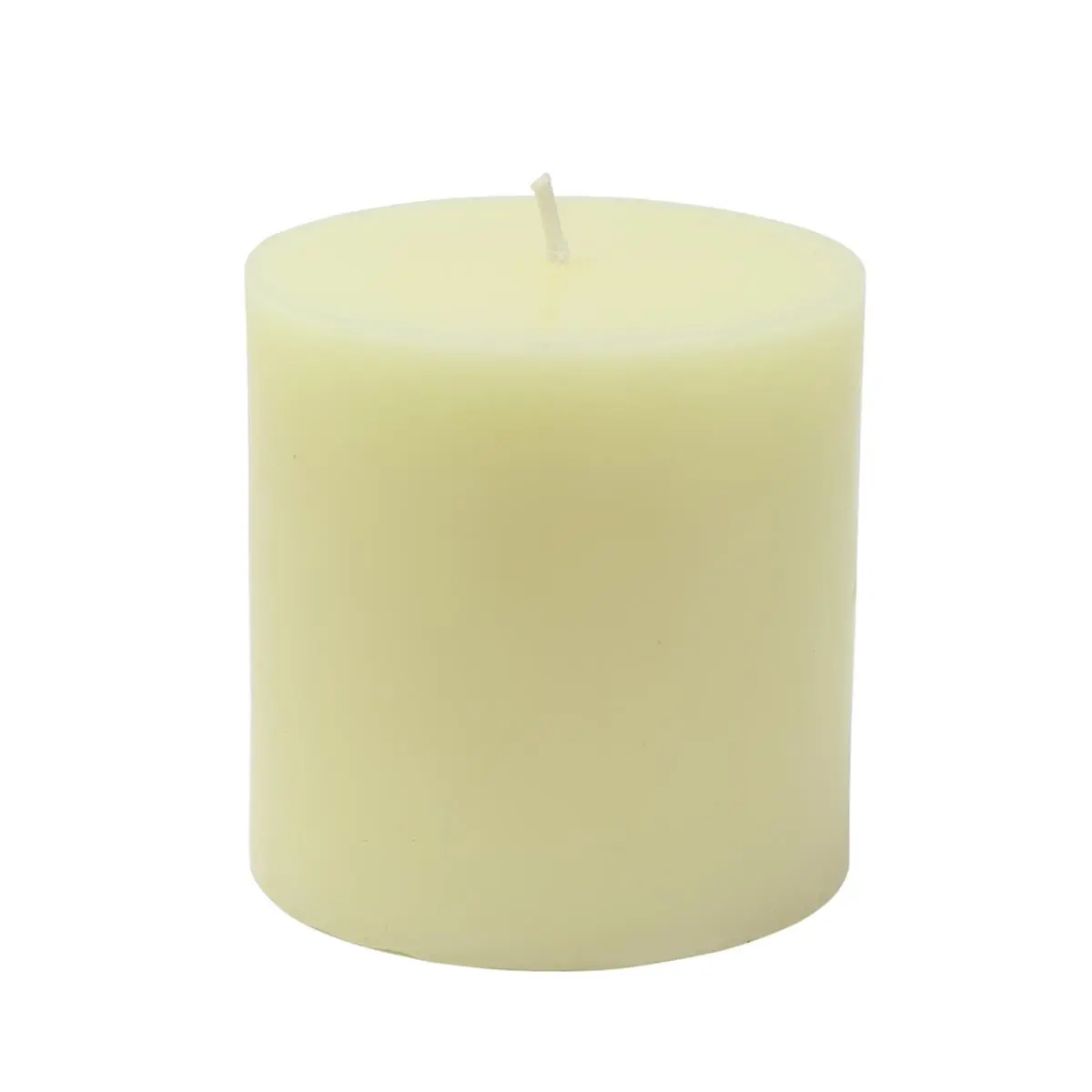 Jeco CPZ-169 Solid Traditional Smokeless Household Pillar Candle, 3x3 in, Ivory, Clean Burn