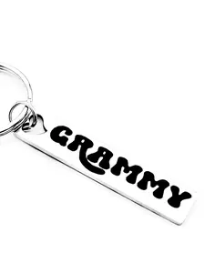 Personalized Stainless Steel Keychain, Slogan Pattern Keychain for Grammy, Fashion Accessories for Men & Women, Perfect Gift for Grammy