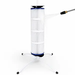Pool Filter Cleaner Stand, Compatible with 3"/4"/6" Inner Diameter Filter Cores for Pool Maintenance