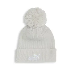 PUMA Womens #1 Ribbed Lurex Knit Beanie Casual - Grey