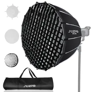 JYJZPB Deep Parabolic 35.4"/90cm Softbox with Diffusers/Honeycomb Grid/Bag，Hexadecagon Quick Release Softbox, Compatible for Live Streaming Studio, Short-video creation studio, Professional Photography Studio, Speedlight, COB Lights