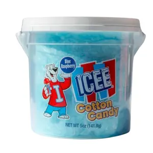 ICEE Cotton Candy – Sweet Carnival Treat, Fluffy & Airy Snack, Perfect for Kids & Adults, Bucket with Handle, Great for Parties, On-the-Go Snacking & Fun Desserts (5 ounces, Blue-Raspberry)
