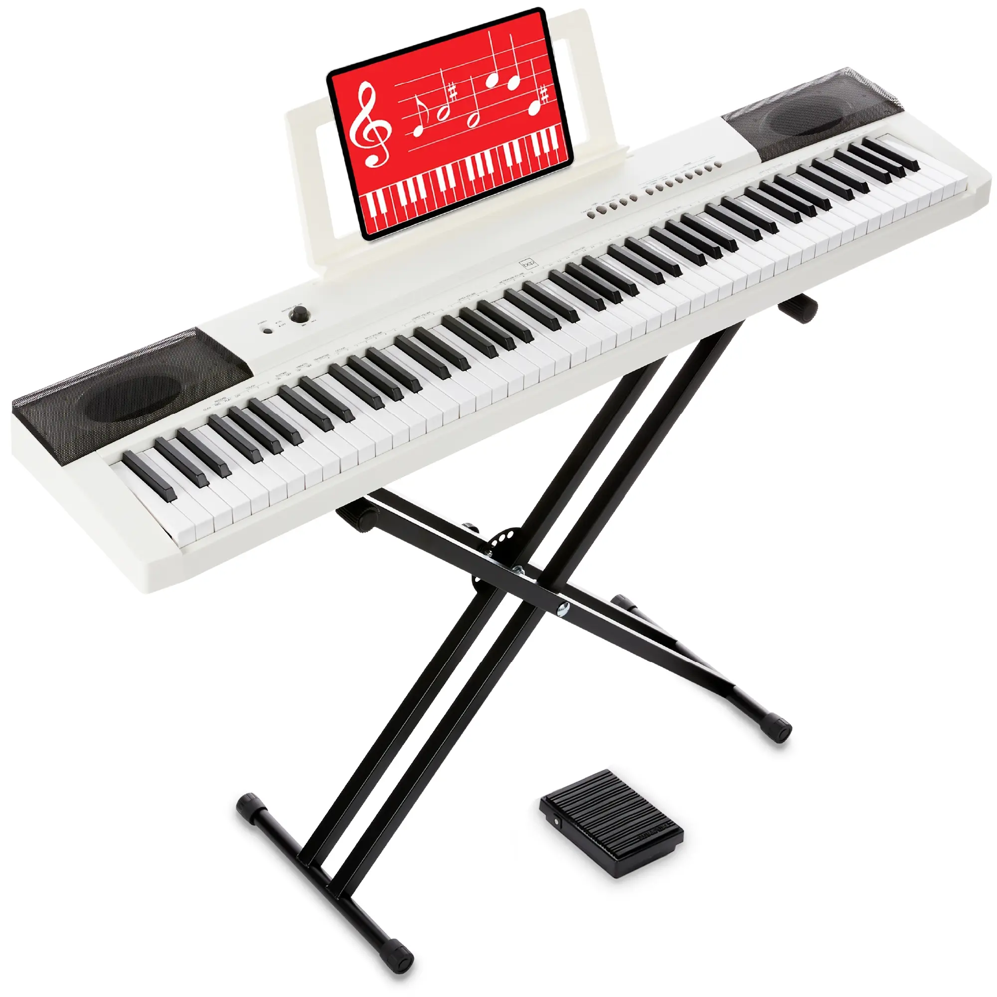Best Choice Products 88-Key Full Size Digital Piano for All Player Levels w/ Semi-Weighted Keys, Stand, Pedal Best Choice Products 88-Key Full Size Digital Piano for All Player Levels w/ Semi-Weighted Keys, Stand, Pedal