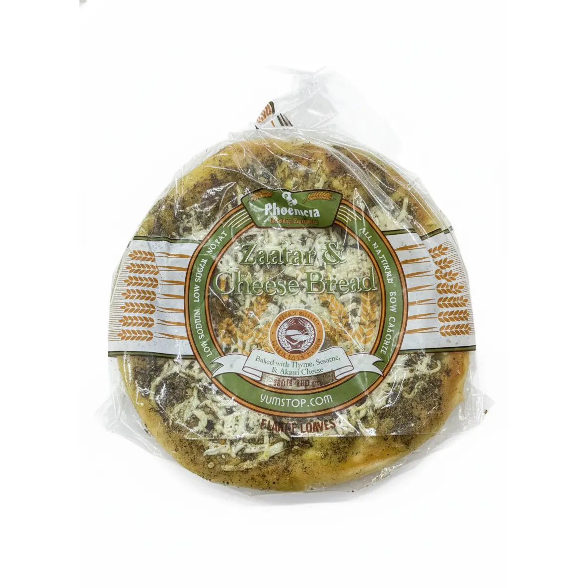 Phoenicia Dairy Wheat Zaatar Cheese Bread - Large Size, 2 Pieces, 383g