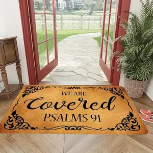 Letter Print Non-Slip Door Mat, Rectangle Home Decor Mat, Decorative Mat for Home Living Room Bedroom Kitchen, Home Decor, Home Decor Rugs