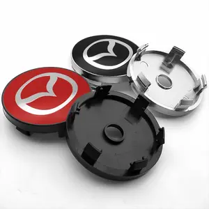 4PCS 60mm Car Styling Wheel Center Cap Hub Replaced Covers Badge Sticker Car Decorative Sticker For Mazda 2 3 6 5 Demio CX3 CX4 CX5 CX-4 CX-5 CX7 CX30 MX3 MX5 MS Speed Axela Atenza