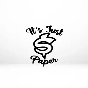 It’s Just Paper (Decal,Sticker, size, 5.5x6.0) Vinilo Para Autos