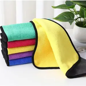 3pcs Random Color Car Care Premium Microfiber Towels, Coral Velvet Washing and Beauty Towels, Microfiber Cleaning Cloths, Ultra Soft, Super Absorbent, No Fuzzy Stripes