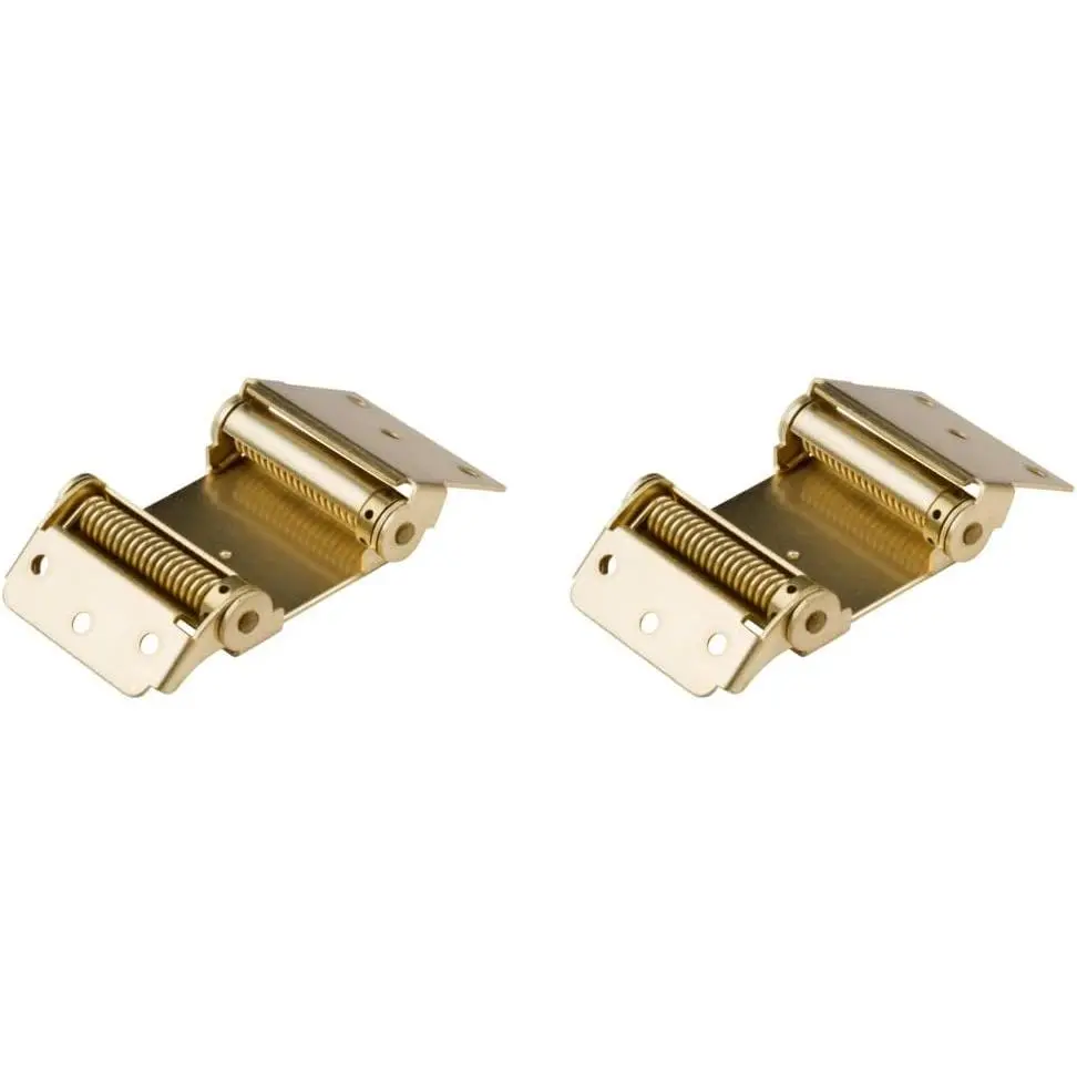 National Hardware N115-303 Spring Action Hinges, 3-Inch, Brass, Set of 2