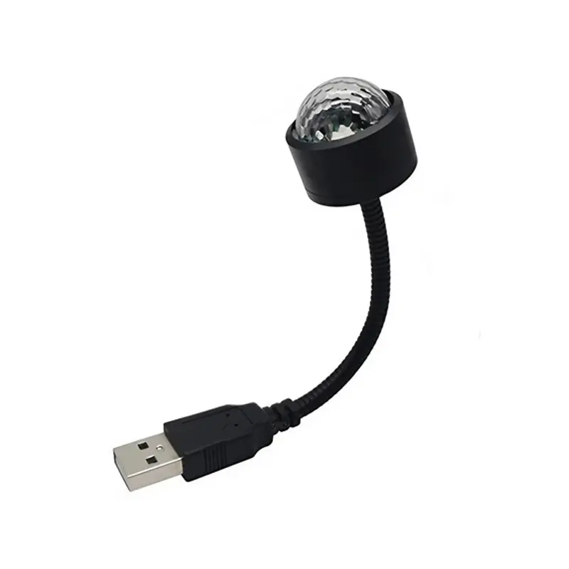 1-Pack LED Disco Ball Lights USB Powered Color Changing Party Lights with Sound Activation for Home/Bar/KTV Stage Lighting