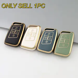 1pc Soft TPU Car Key Case Cover Key Fob Protector Car Key Holder Compatible with Volkswagen For Golf  For Alltrack  For Atlas  For Jetta   For Magotan For Passat  For Arteon  For Tiguan - Smart Key Accessory