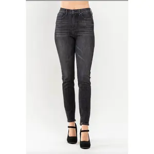 Judy Blue Tummy Control Black Wash Skinny Jeans