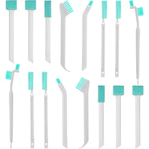 16 count Small Household Cleaning Brushes, Deep Detail Crevice Cleaning Tool Set,  Crevice Scrub Cleaner Tool, Detail  Scrub Cleaner Brush for Small Holes Corner Space Keyboard Bottle Tile