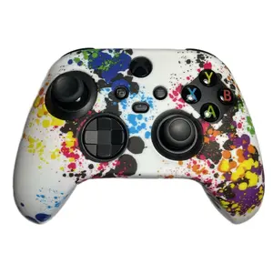 Silicone Paint Splatter Color Splash Themed Controller Grip for Xbox Series X Controller  Accessories
