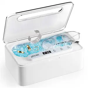 48KHz High-Frequency Multifunction Ultrasonic Cleaner Set, Stainless Steel Tank, Dual Cleaning Modes for Deep Cleaning of Jewelry, Glasses, Home Bathroom Sterilization