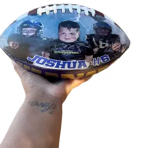 Personalized Footballs with Custom Photo and Name