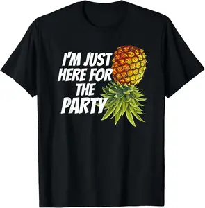 Swinger Pineapple Party Funny T-Shirt, Bachelor Party Humor Tee, 100% Cotton Shirt for Men & Women, Embarrassing Travel Joke Top