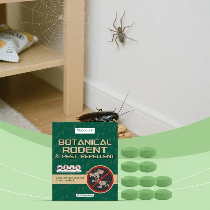 MoonSpry Rodent Repellent Pellets, Indoor-Warehouse Pest Control, Multi-Insect Deterrent, Long-Lasting Daily Prevention, Bite-Proof Portable Bait