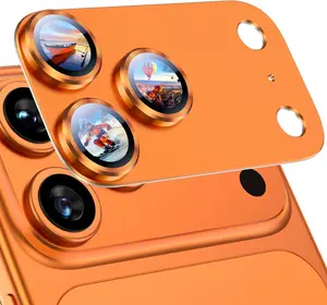 Camera Lens Screen Protector For iPhone 17Promax 17Pro Orange Blue Silver