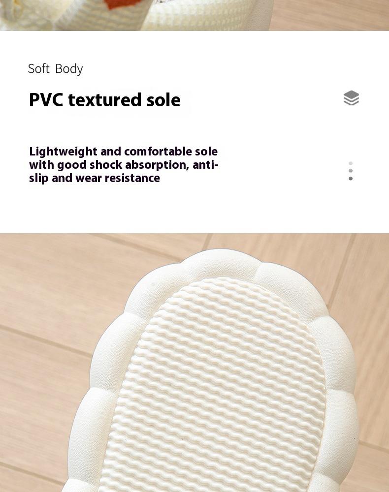 Open Toe Couple Hemp Slippers