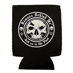NEW!  Black, Double-Sided Neoprene Can Koozie