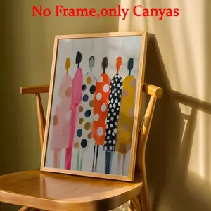 Wall arts Polka Dot Figures Posters Polka Dot Canvas Prints Bedroom Decor Living Room Decor Gift Unframed