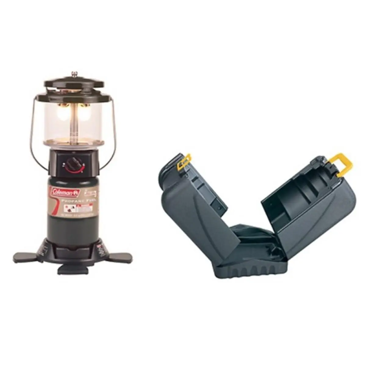 Coleman Compact High-Lumens Deluxe Fuel-Powered Camping Lantern (Model 765268) with Hard Carry Case, Ideal for Hiking, Camping Gear