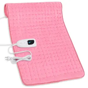 Pink Heating pad, 33  x 17 inches, 24  x 12 inches, with 6 temperature levels and 4 time settings, portable, heated back, neck, shoulders, and legs, machine washable, perfect holiday gift for men and women, Christmas gift
