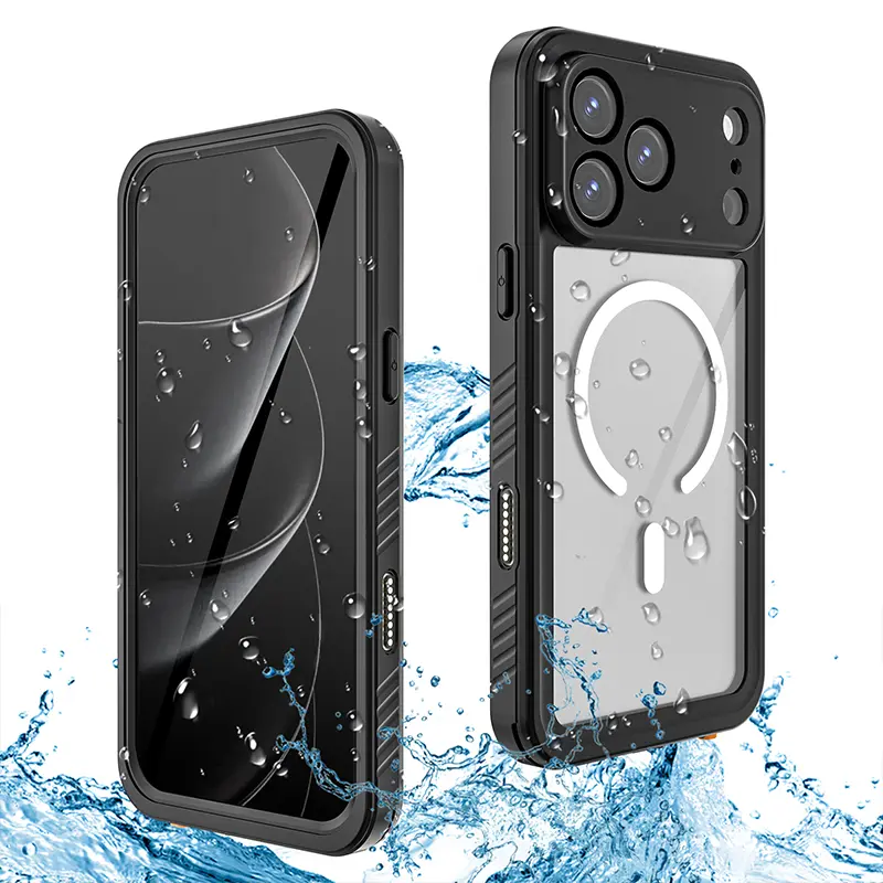 Magnetic Compatible with iPhone 17/17 Pro/17 Air/17 Pro Max Case,Waterproof Built-in Screen & Camera Protector IP68 Underwater Full Body 17FT Military Dropproof Shockproof Phone Case