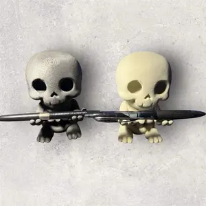 Skull Buddy Pen Holder - Unique Desk Accessory for Organizing Pens and Pencils - Perfect for Office and Home Use