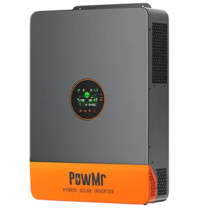 POWMR Solar Hybrid Inverter High-Frequency All-in-One Unit Pure Sine Wave Built-in MPPT Controller Off-Grid PV Inverter System Lead-Acid and Lithium Batteries & Grid Complement 24V 48V 3000W 3600W 4500W 5200W 6500W 10000W 12000W summergarden