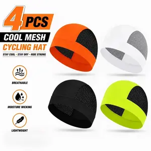 All-Season Mesh Under-Helmet Cycling Skull Cap - Breathable, Quick-Dry, Sweat-Wicking, Ultra-Thin, Anti-Slip Sport Head Cover for Cycling, Motorcycle, 1 Size, Ideal Holiday/Birthday Gift for Men Women