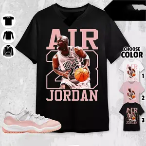 Shirt To Match Jordan 11 Low Legend Pink Sneaker Matching Tee MJ Air 23