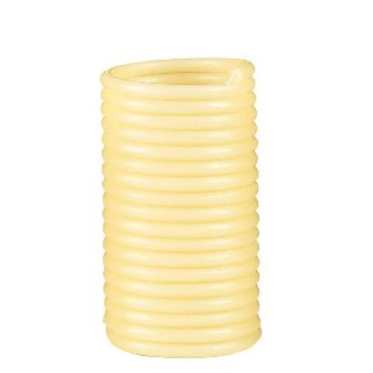 212 MAIN Beeswax Coil Candle Refill - 80-Hour Long-Lasting Burn Accessory, Rustic Design, Self-Extinguish Feature, Candle Making Supplies for DIY Hobbies