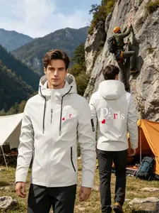 Men's Lightweight Jacket, Print Pattern, Long Sleeve, Fitted, Breathable, Durable, Comfortable, Outdoor Jacket for Hiking, Camping, Daily Wear