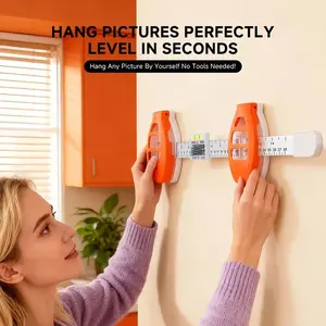 Picture Hanging Level Tool | Nail Positioning Angle Measuring Ruler for Wall Frames