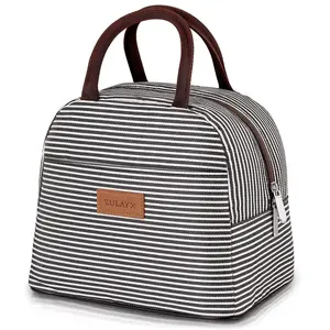 Zulay Insulated Lunch Box with Thermal Triple-Layered Insulation and Extra Front Pocket