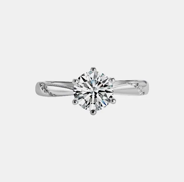 【K3】0.5CT Classical Synthetic Moissanite Ring– Elegant Classic Choice for Engagement, Wedding, Anniversary, and Valentine's Day Gift springtok springt
