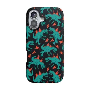Casely iPhone 17 Case | You're Dino-mite | Green Dinosaur | Bold Protective Design | Compatible with MagSafe