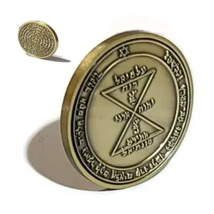 Third Pentacle of Venus Coin – 72 Names of God Brass