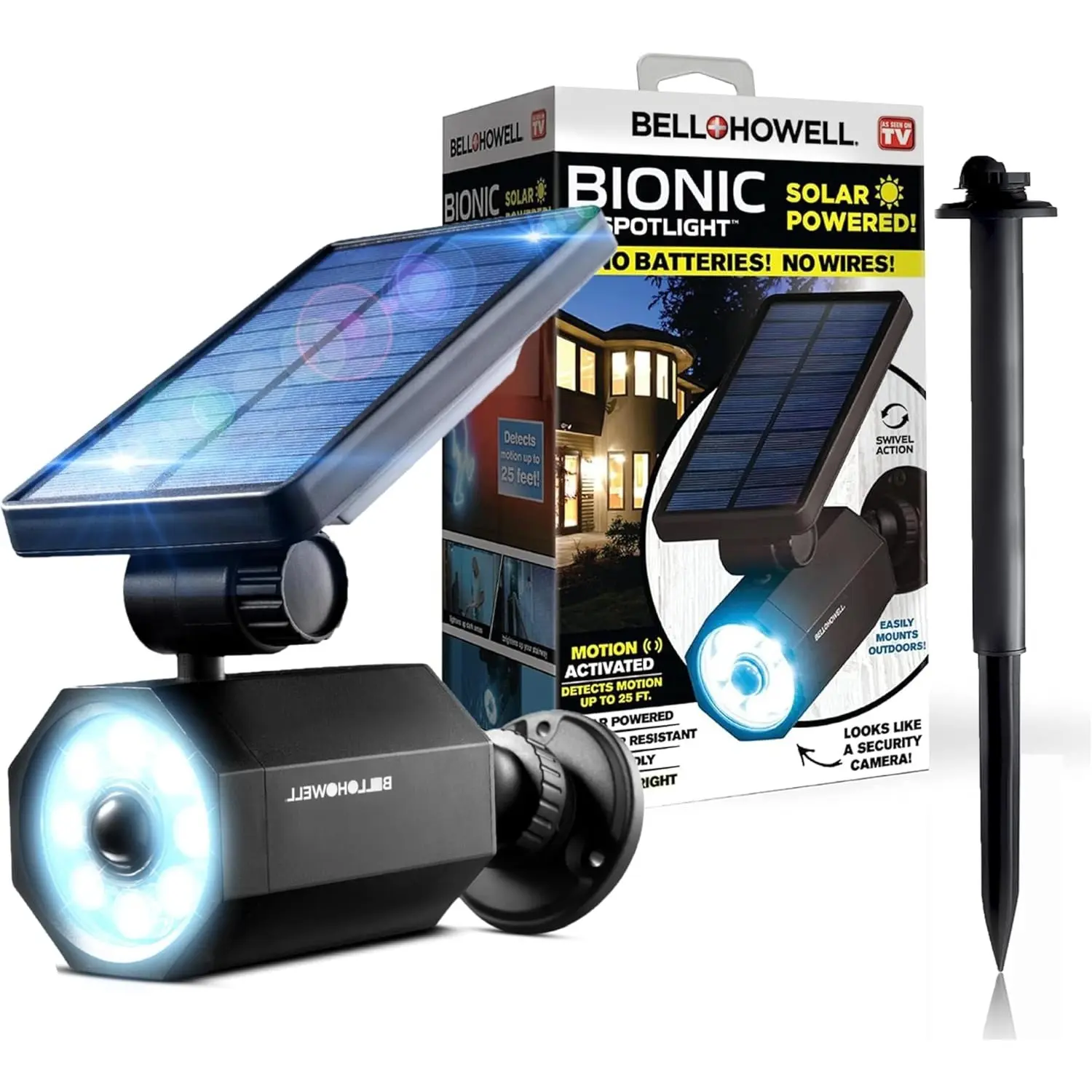 Bionic Spotlight – Solar Powered Outdoor LED Spotlight with Motion Sensor, Waterproof Yard & Landscape Light Bionic Spotlight – Solar Powered Outdoor LED Spotlight with Motion Sensor, Waterproof Yard & Landscape Light